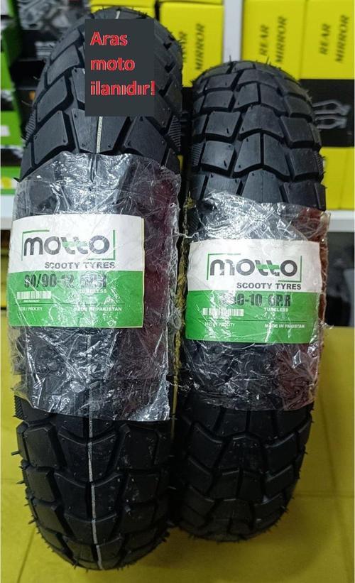Honda Spacy ,Activa 125S Lastik Takımı Ön Arka Set Ön 90/90/12 ,Arka 3/50/10 Motto Procity-