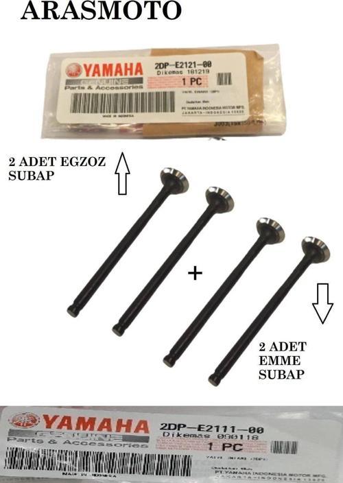 Nmax 125 - 150 Subap Takımı 4 Adet Orjinal (Emme Ve Egzoz 4 Sibop ) -