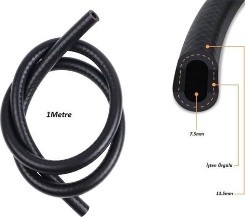 7.5Mmx13.5Mm İçten Örgülü Lpg/Cng Benzin Yakıt Hortumu Nbr (Nitril) 1Metre