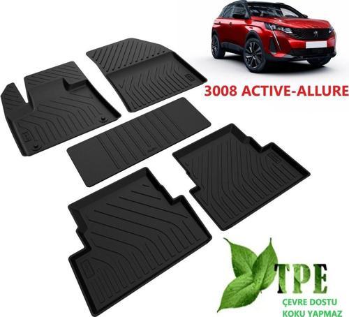 Peugeot 3008 Active Allure Havuzlu Paspas 2016 2017 2018 2019 2020 2021 2022 2023 2024