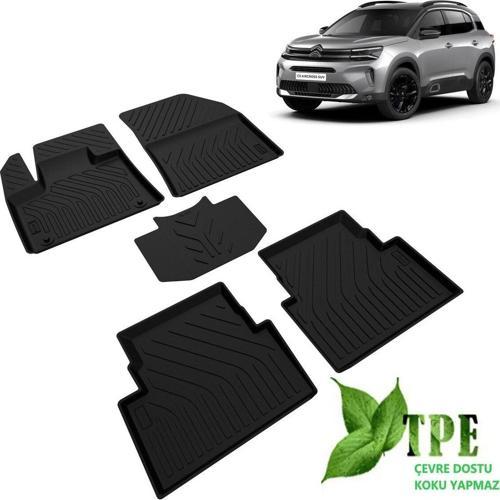 Citroen C5 Aircross Havuzlu Paspas Siyah 2019 2020 2021 2022 2023 2024 Kokusuz Yumuşak
