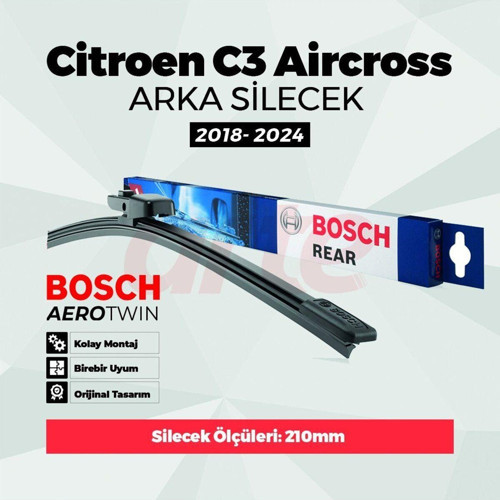 Citroen C3 Aircross 2028-2024 Rear Arka Silecek
