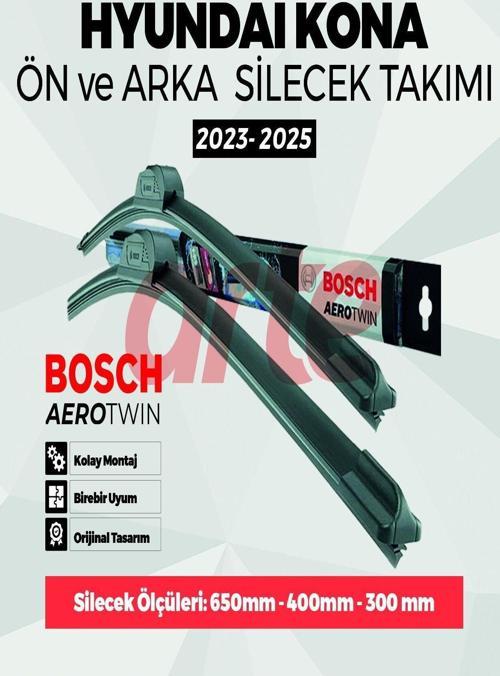Hyundai Kona 2 Aerotwin Ön Ve Arka Silecek Takımı Nis. 2023-2025
