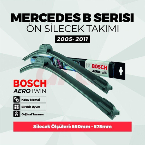 Mercedes Benz B150 Aerotwin Ön Silecek Takımı Nis. 2005 - May. 2011