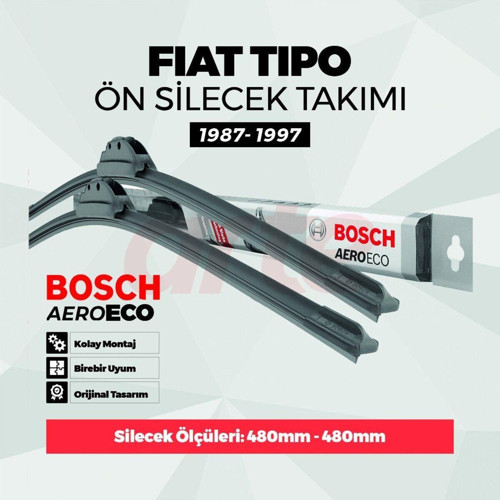 Fiat Tipo 1987-1997 Uyumlu Aeroeco Ön Silecek Takımı