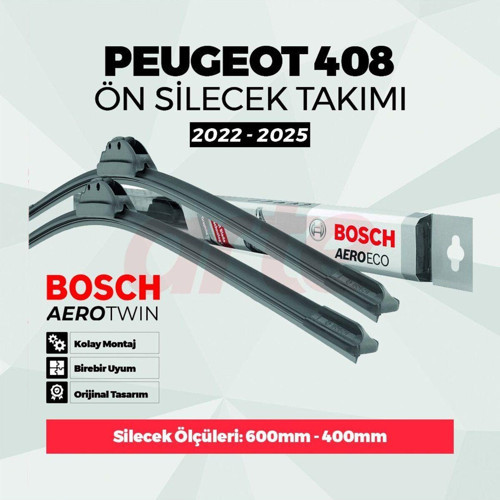 Peugeot 408 Aeroeco Ön Silecek Takımı (Ara. 2022-2025)