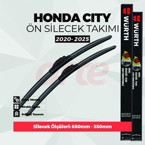 Honda City Flatblade Plus Ön Silecek Takımı (2020-2025)
