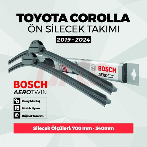 Toyota Corolla 2019-2024 Aeroeco Ön Silecek Takımı