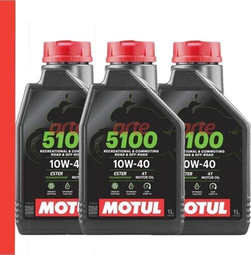 5100 10W-40 4 T Motosiklet Motor Yağı Güncel Ürün 3 Adet (2024 Üretim)