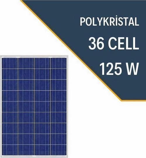 125W Polykristal Güneş Paneli
