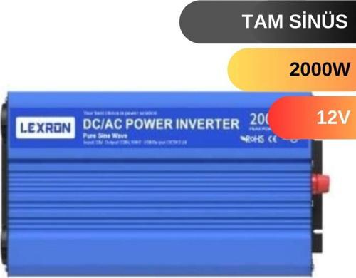 2000 W Watt 12V Tam Sinus Inverter