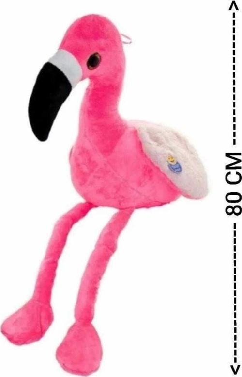 Oyun Arkadaşım Peluş Flamingo - 80Cm