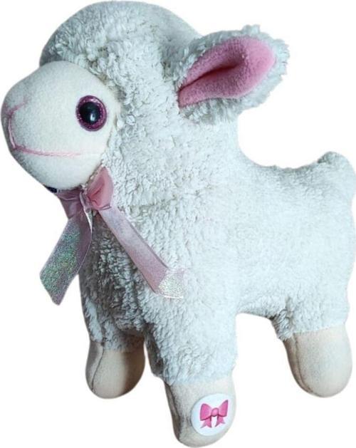 Oyun Ve Uyku Arkadaşı Peluş Kıvırcık Kuzu - 35Cm