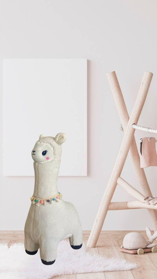 Oyun Ve Uyku Arkadaşım Peluş Alpaka Lama - 70Cm