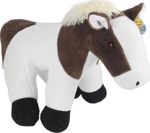 Peluş Oyun Ve Uyku Arkadaşı Sesli Alaca At -40Cm