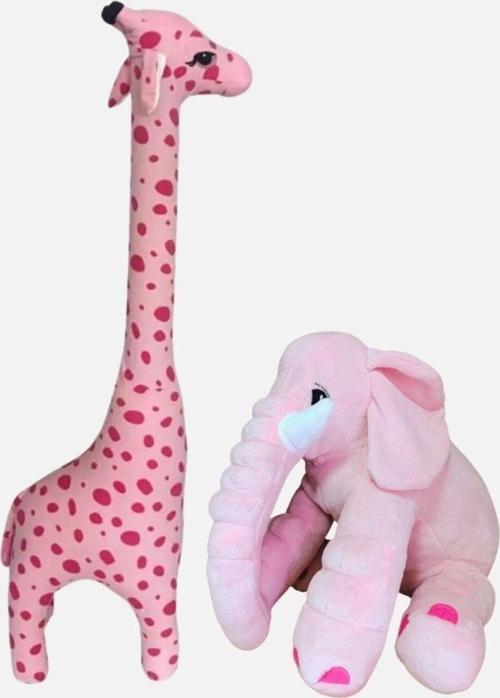 Oyun Arkadaşım Peluş Zürafa 100Cm & Uyku Arkadaşım Fil