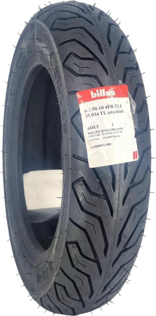 Motosiklet Lastik 350-10 Tl (Tubeless - Dubleks) Bl34