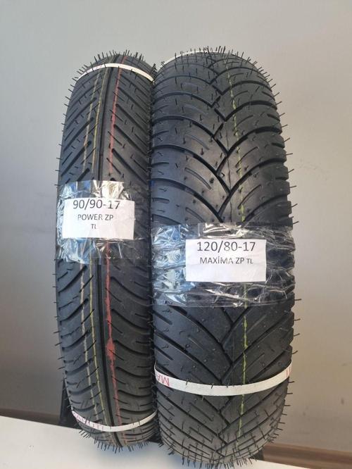 Set 90/90-17 Ve 120/80-17/ Maxıma Zp Ön/Arka Lastik Set