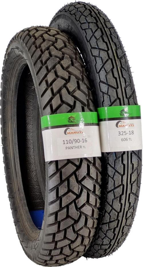 Seyhan Motosiklet Lastik Takımı 110/90-16 Ve 325-18 Tl (Tubeless - Dubleks) Panther606Set