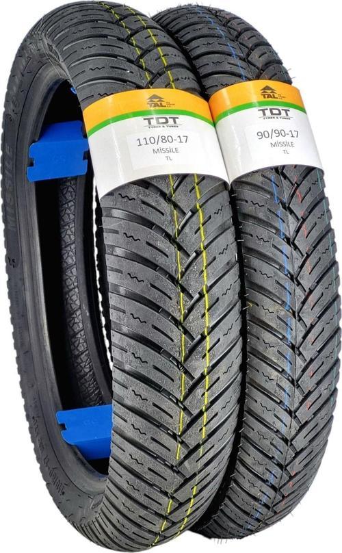 Tyres 110/80-17 Ve 90/90-17 Lastik Takımı Tl (Tubeless - Dubleks)