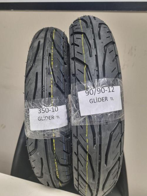Tyres Rks Spontini Lastik Set 350-10Glider Ve 90/90-12 Glider Dubleks Set Glider10