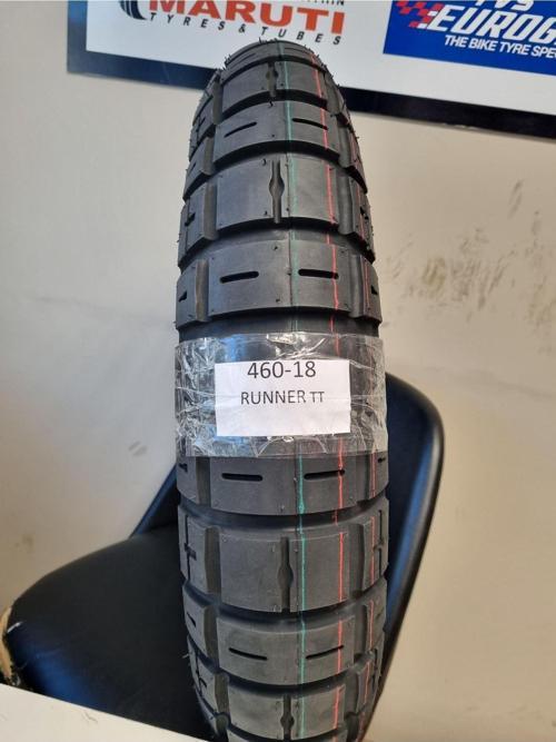 Tyres Set 460-18 Tt (Tubetype - İç Lastikli Tip) Motosiklet Lastiği Ve 460-18 Eurogrip İç Lastik