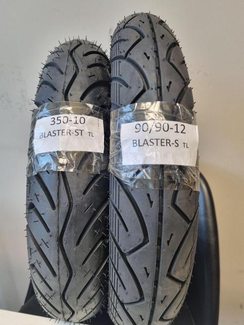 Honda Spacy, Activa-S, Spontini Ön/Arka Lastik 350-10, 90/90-12 Set Dubleks Blaster-S/St