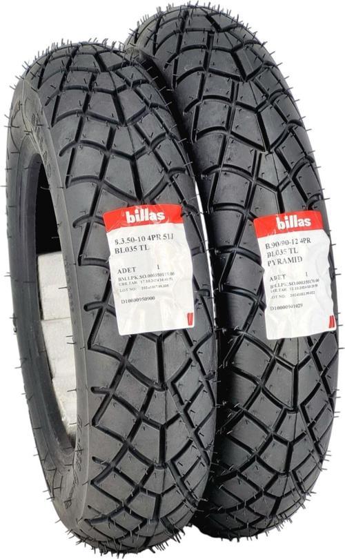 350-10 Ve 90/90-12 Takım Tl (Tubeless - Dubleks) Bl35Set