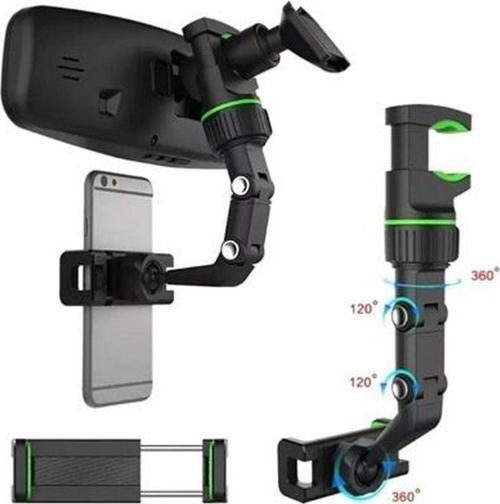 Araç Içi Dikiz Aynası 360 Derece Telefon Tutacağı-Yeni