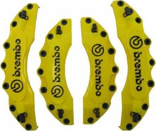 Brembo Kaliper Kapağı Kabartma Yazılı 4Lü Set Sarı Renk