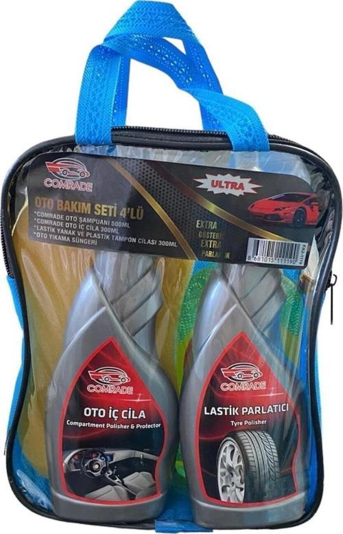 Ultra Oto Bakım Seti 4 Parça - Şampuan - Cila - Sünger