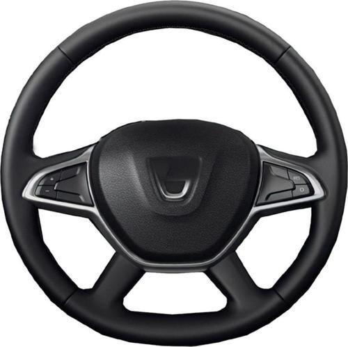 Dacia Sandero Stepway 2015-2019 Uyumlu Deri Direksiyon Kılıfı Araca Özel Dikmeli