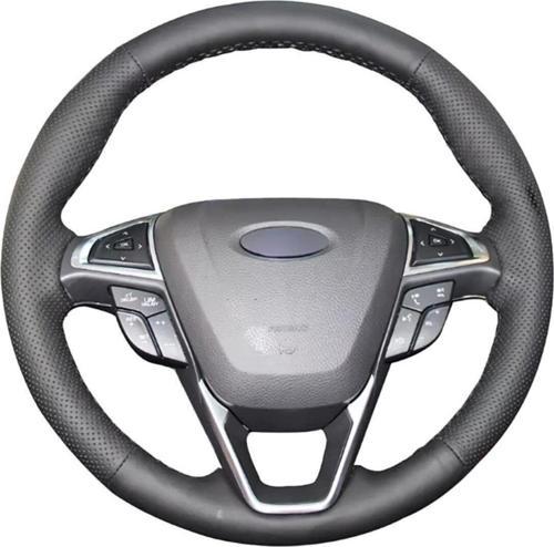 Ford Fusion 2013-16 Deri Direksiyon Kılıfı Araca Özel Dikmeli Dikişli