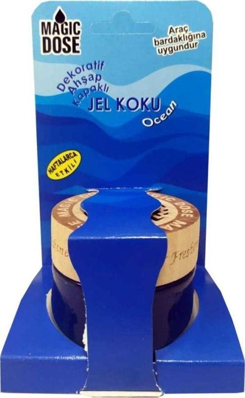 Magic Dose Dekoratif Ahşap Kapaklı Jel Koku Ocean 50 Ml