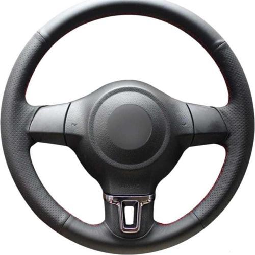 Volkswagen Polo Mk5 2010 2013 Uyumlu Kumandasız Deri Direksiyon Kılıfı Araca Özel Dikmeli