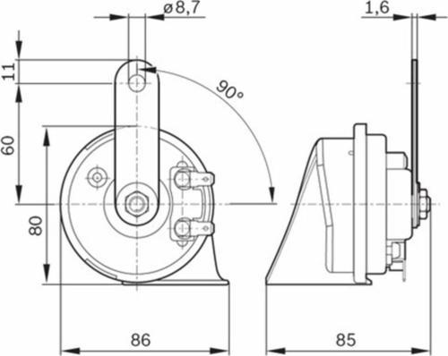 Korna Dadat 12V Salyongoz Ym Bmw Tip-228003, 1228004, 1228140,