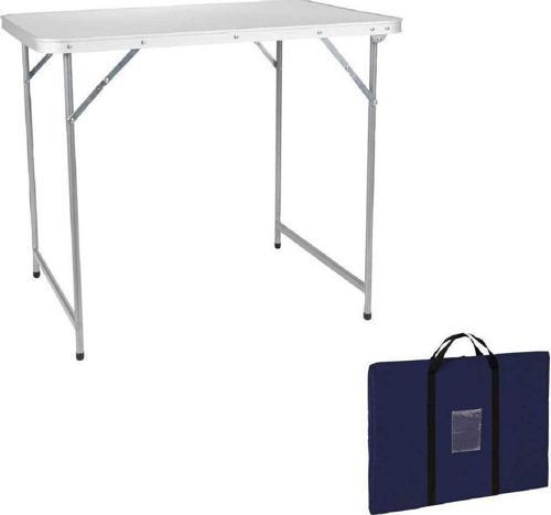 Katlanır Kamp Masası Çelik Çerçeve Taşıma Çantalı 80X60X67 Cm