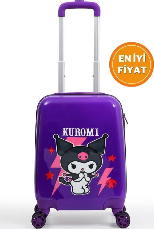 DEKOMUS İLE TÜRKİYE'DE İLK VE TEK YENİ SEZON LİSANSLI KUROMI 40 CM KABİN BOY BAVUL / VALİZ