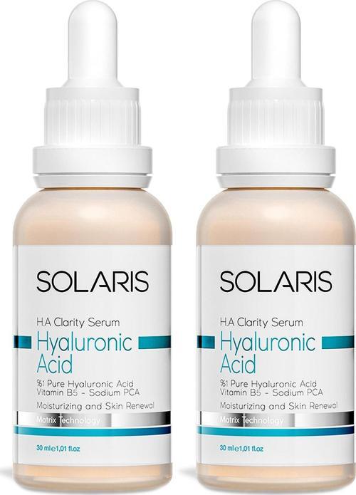 Nemlendirici Hyaluronik Asit Cilt Bakım Serumu 30 ml x 2 Adet (Hyaluronic Acid veVitamin B5)