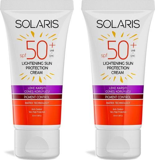 Tüm Ciltler İçin SPF 50+ Güneş Kremi Seti Leke Karşıtı ve Yaşlanma Karşıtı ve Nemlendirici Etkili x2