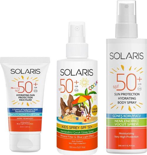 Tüm Ciltler İçin SPF 50+ Güneş Kremi ve Çocuk Güneş Kremi Sprey ve Güneş Koruyucu Krem Sprey