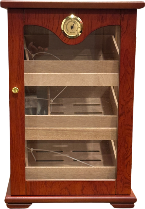 PremiumQuality Lima 3 Raflı Sedir Humidor Puro Kutusu