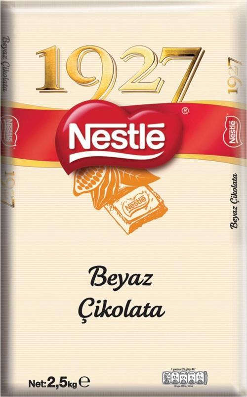 1927 Beyaz Kuvertür Çikolata 2.5 Kg