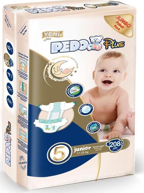 5 Numara Junior Bebek Bezi Jumbo Paket 208 Adet