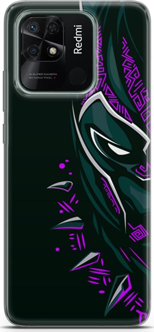 Xiaomi Redmi 10c Uyumlu Kılıf Yapayzeka 2 Kara Panter Mor Kapak