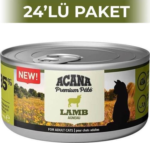 Premium Pate Kuzu Etli Ezme Yetişkin Kedi Konservesi 85 gr 24 Adet