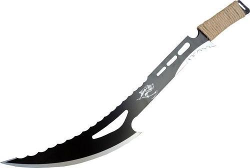 Dekoratif Azrail Kılıcı 70 cm, Hasır İp Saplı, Keskin Değildir