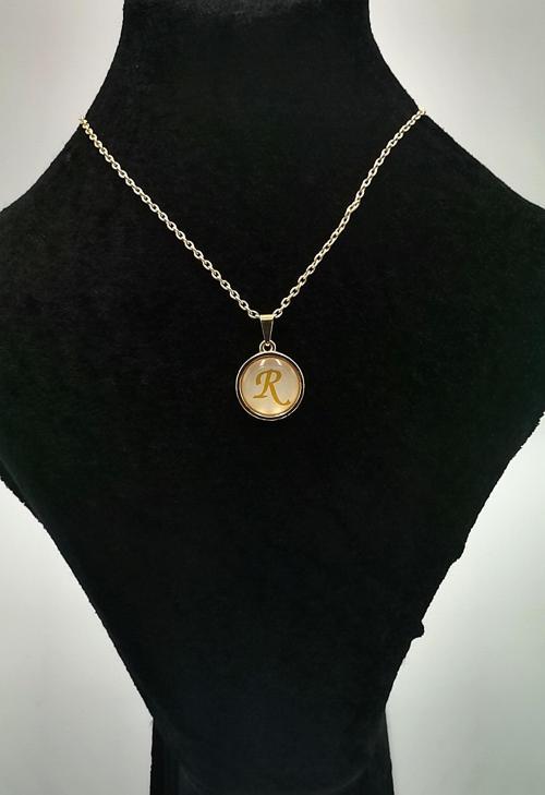 Gold Renk Küçük Boy Kararmaz ''L'' Harfli Kolye