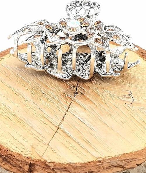 Döküm Metal Renkli Taşlı Lüks Toka