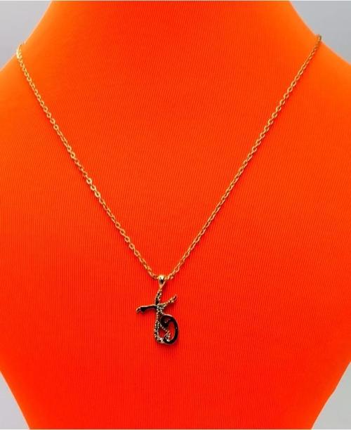 Gold Renk Zincir Figürlü Kararmaz Özel Tasarım Kolye